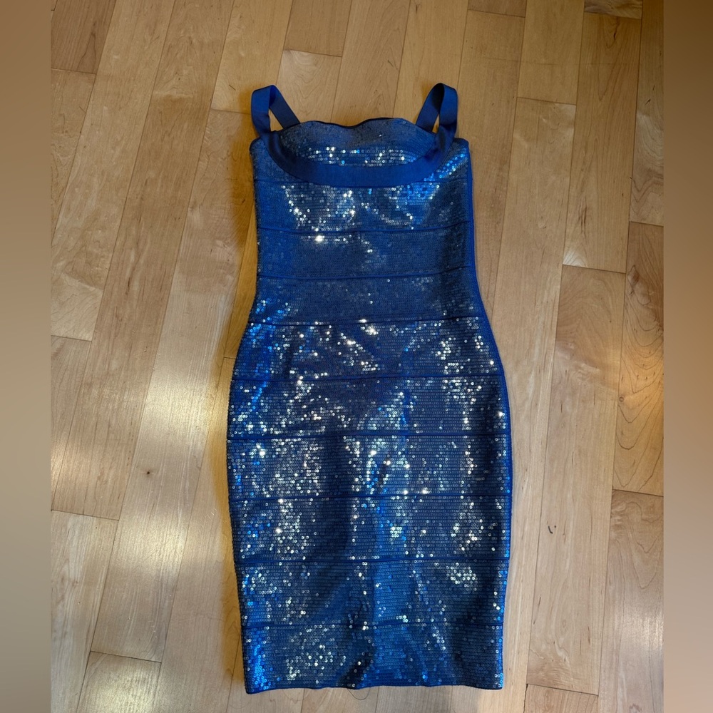 Herve Leger Sequin Bandage Dress